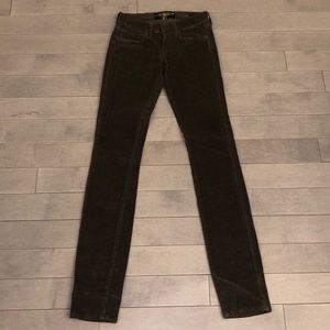 Women’s Charlie Skinny Lucky Brand Corduroy Stretch Jean size 24 Olive